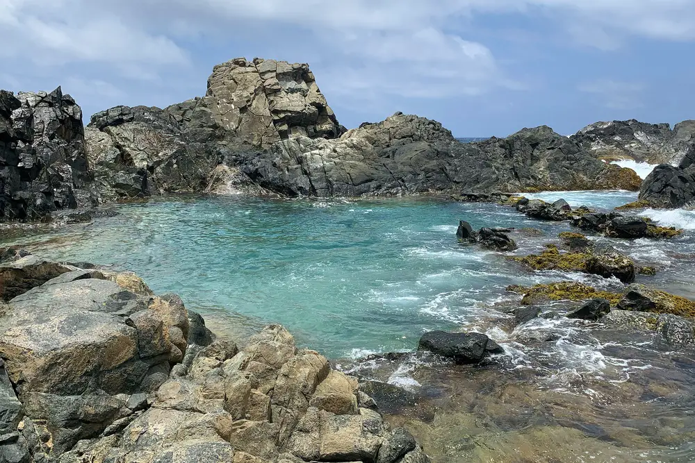 Conchi natural pool in Arikok National Park in Aruba